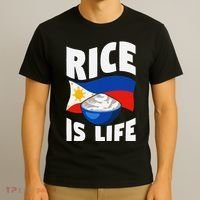 Rice Is Life Philippine Flag Rice Lover T-Shirt thumb 3