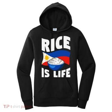 Rice Is Life Philippine Flag Rice Lover Women's Hoodie