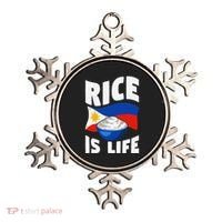 Rice Is Life Philippine Flag Rice Lover Ornament thumb 0