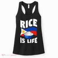 Rice Is Life Philippine Flag Rice Lover Women's Tank Top thumb 0