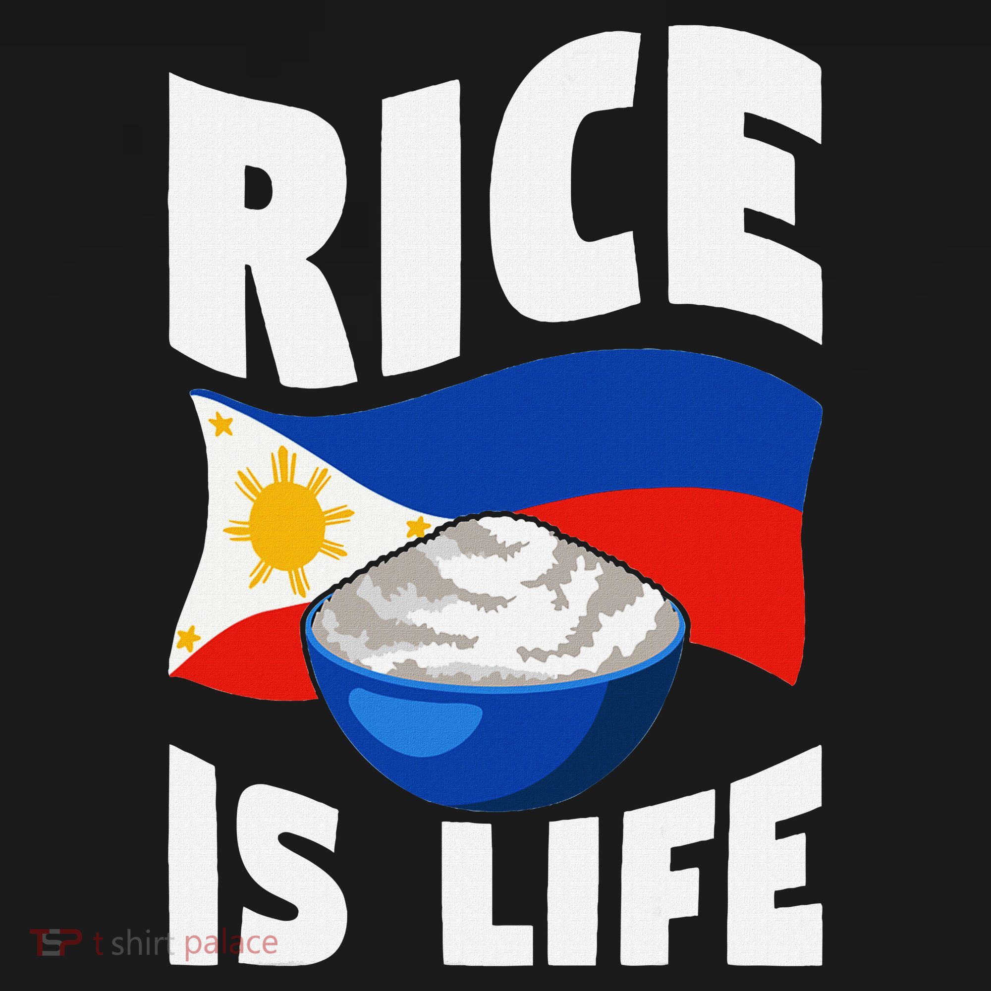 Rice Is Life Philippine Flag Rice Lover Women's Tank Top