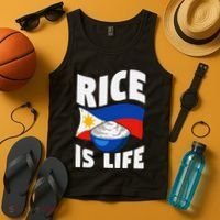 Rice Is Life Philippine Flag Rice Lover Tank Top thumb 4