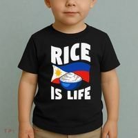 Rice Is Life Philippine Flag Rice Lover Toddler T-Shirt thumb 2