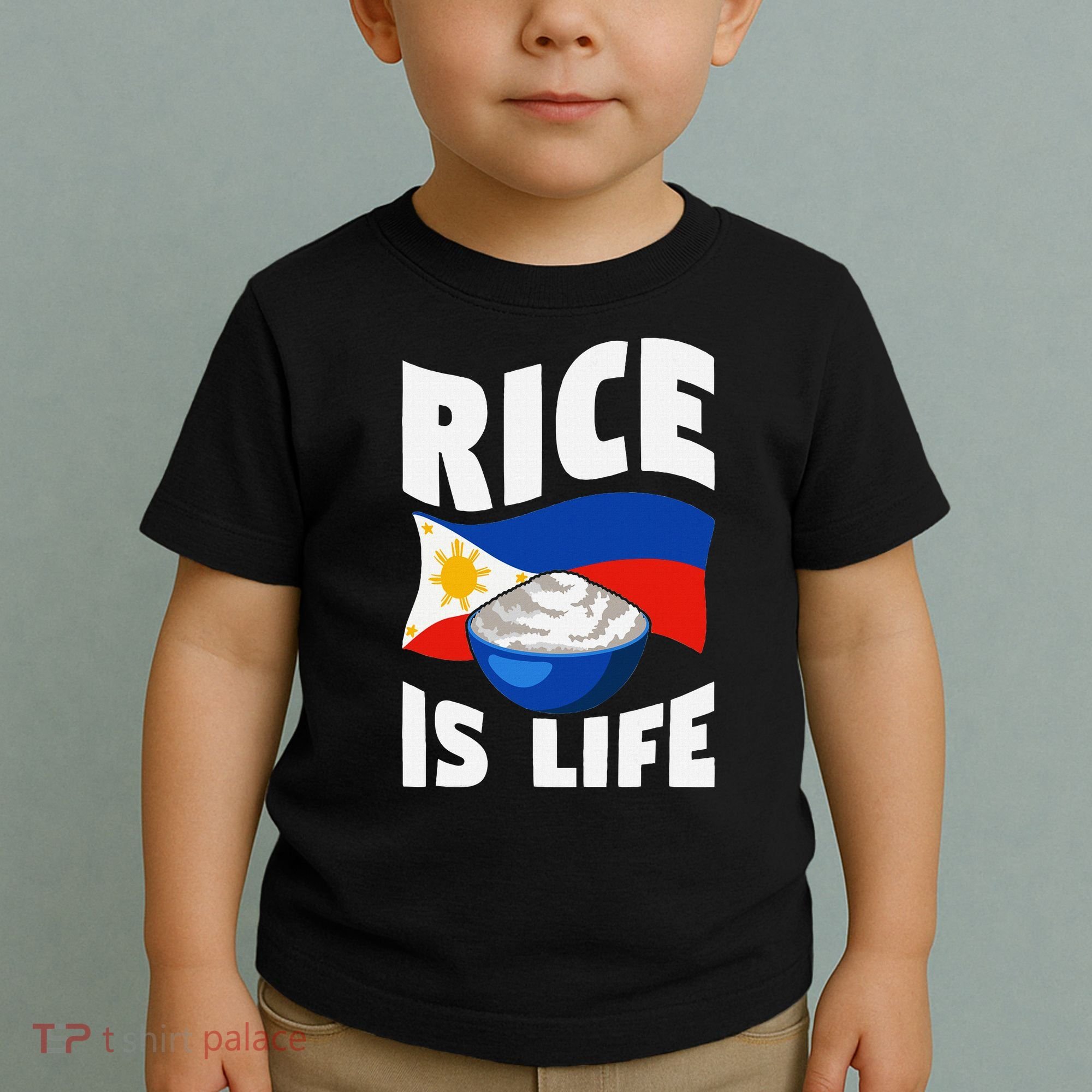 Rice Is Life Philippine Flag Rice Lover Toddler T-Shirt