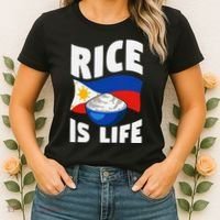 Rice Is Life Philippine Flag Rice Lover Women's T-Shirt thumb 2