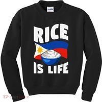 Rice Is Life Philippine Flag Rice Lover Kids Sweatshirt thumb 0