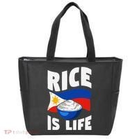 Rice Is Life Philippine Flag Rice Lover Tote Bag thumb 0