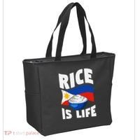 Rice Is Life Philippine Flag Rice Lover Tote Bag thumb 2