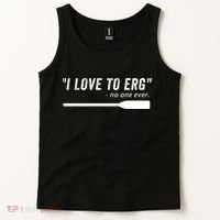Rowing, | I Love To ERG, For Crew, Funny Rowing Tank Top thumb 2