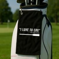 Rowing, | I Love To ERG, For Crew, Funny Rowing Golf Towel thumb 2