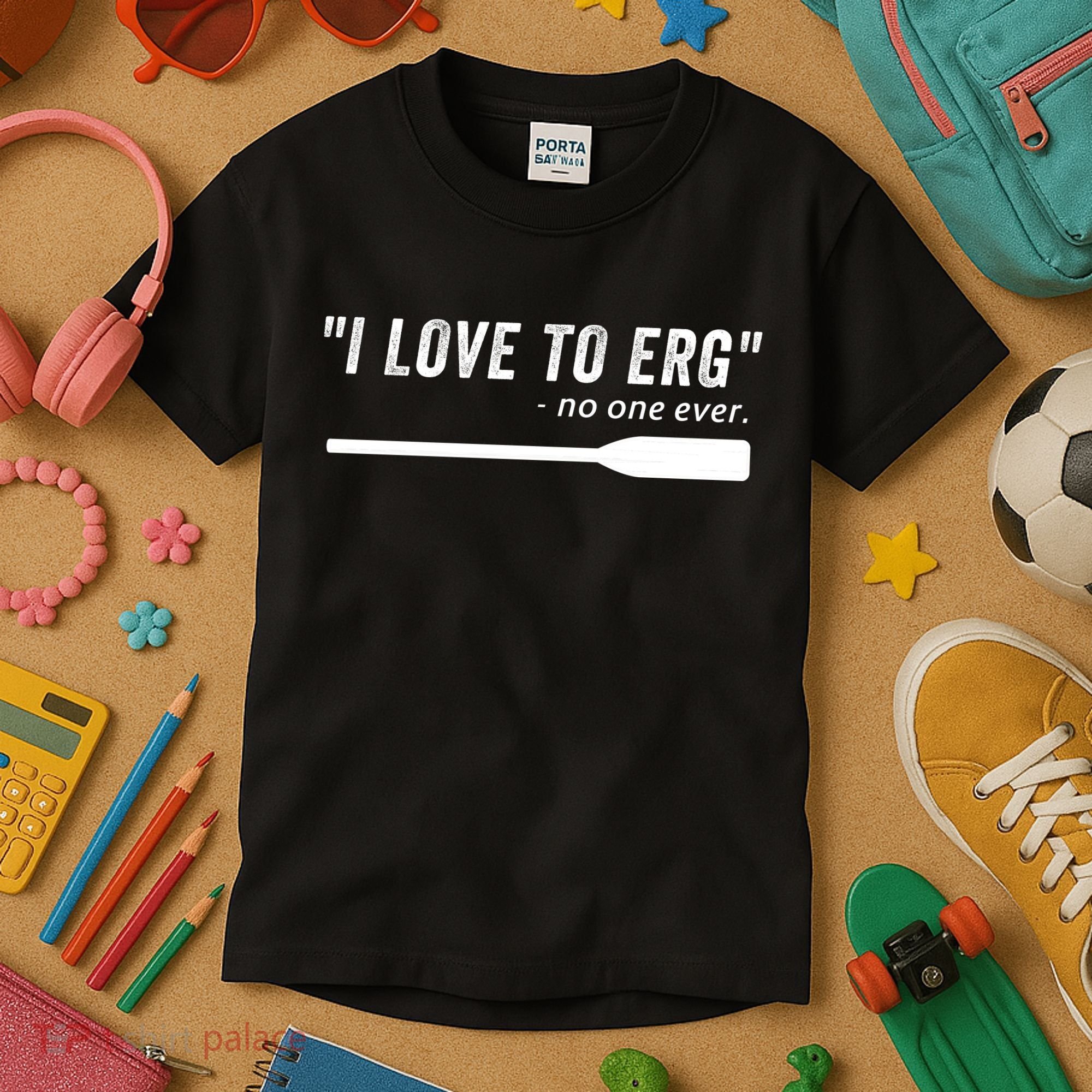 Rowing, | I Love To ERG, For Crew, Funny Rowing Kids T-Shirt