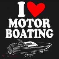 Retro I Love Motor Boating Funny Boating Motor Boat Tee Cool Gift Pajama Set thumb 2