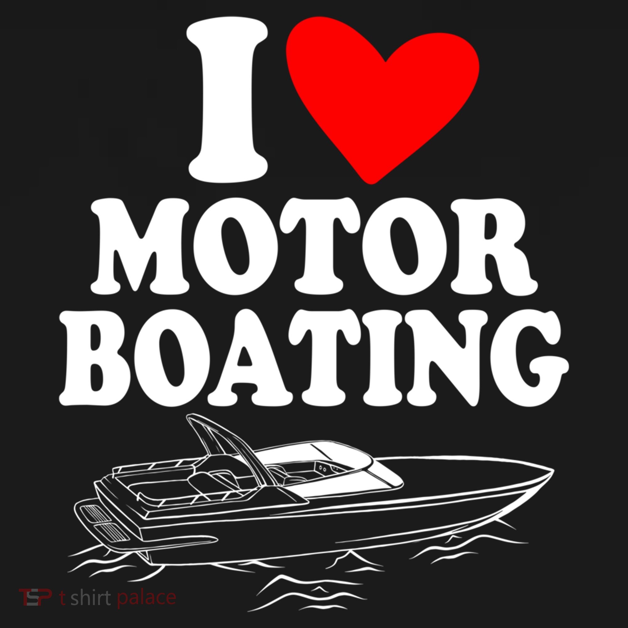 Retro I Love Motor Boating Funny Boating Motor Boat Tee Cool Gift Pajama Set