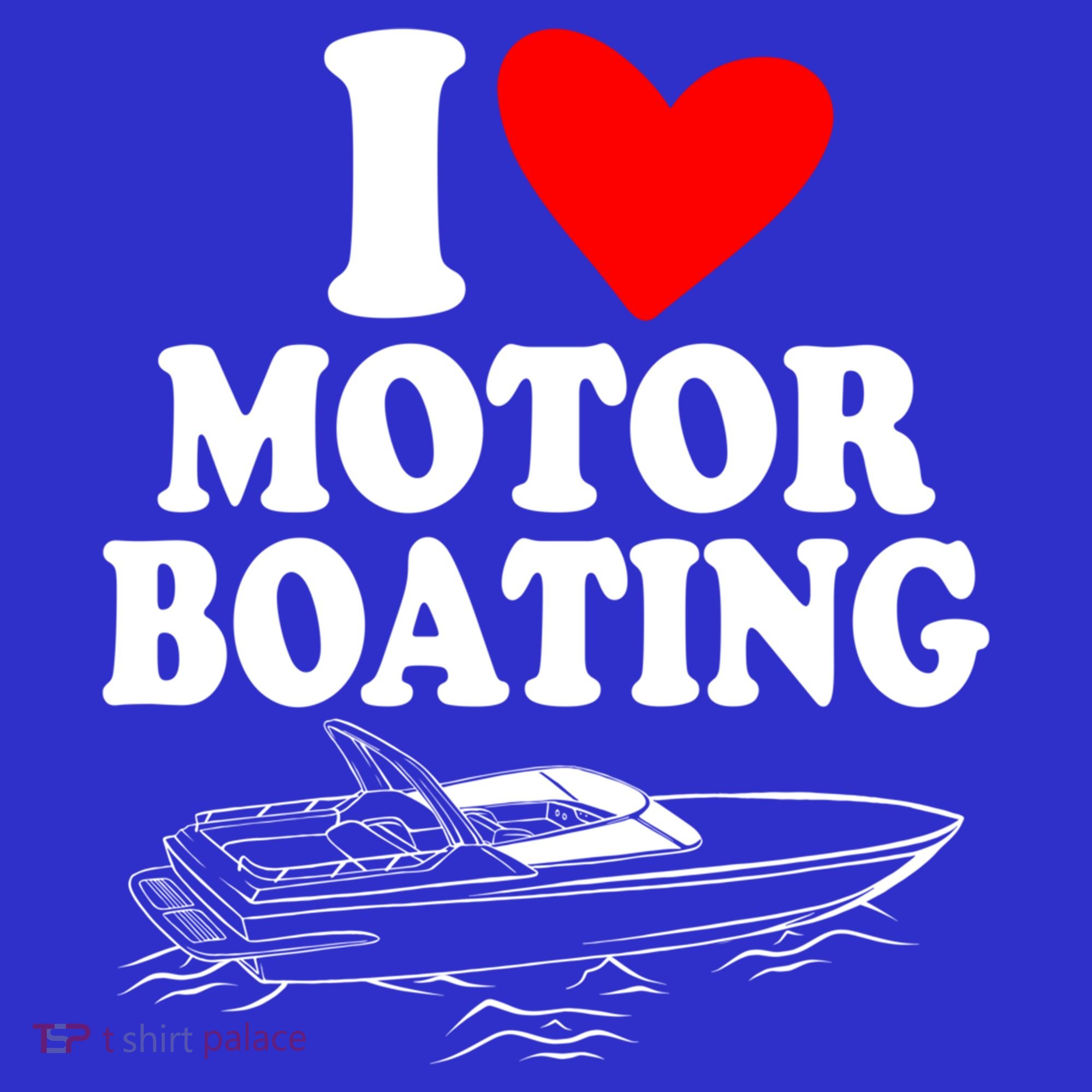 Retro I Love Motor Boating Funny Boating Motor Boat Tee Cool Gift Tank Top