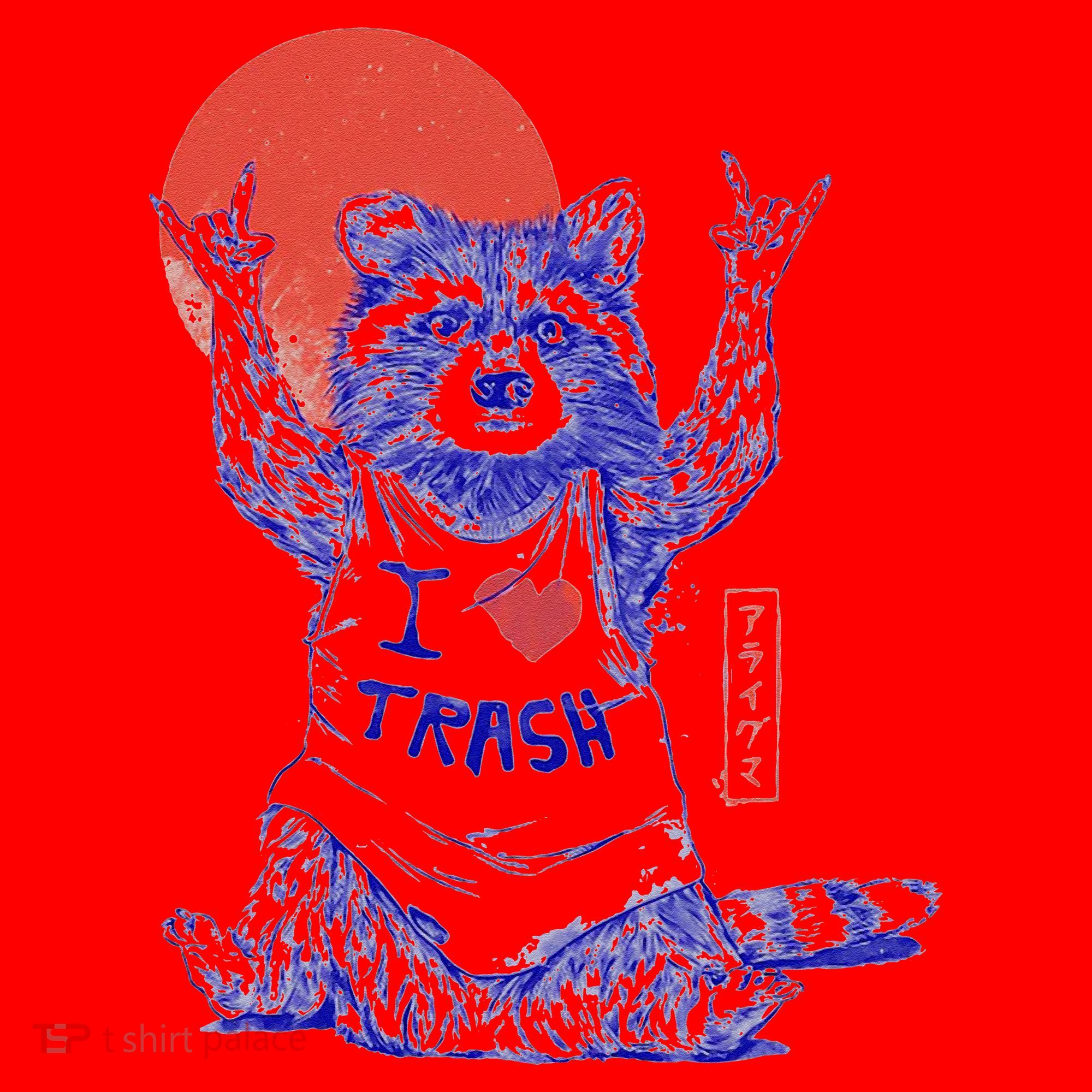Raccoon I Love Trash Japanese Samurai Garbage Gang Santa Hat