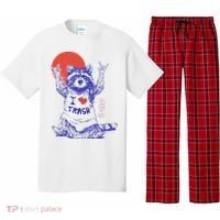 Raccoon I Love Trash Japanese Samurai Garbage Gang Pajama Set thumb 0