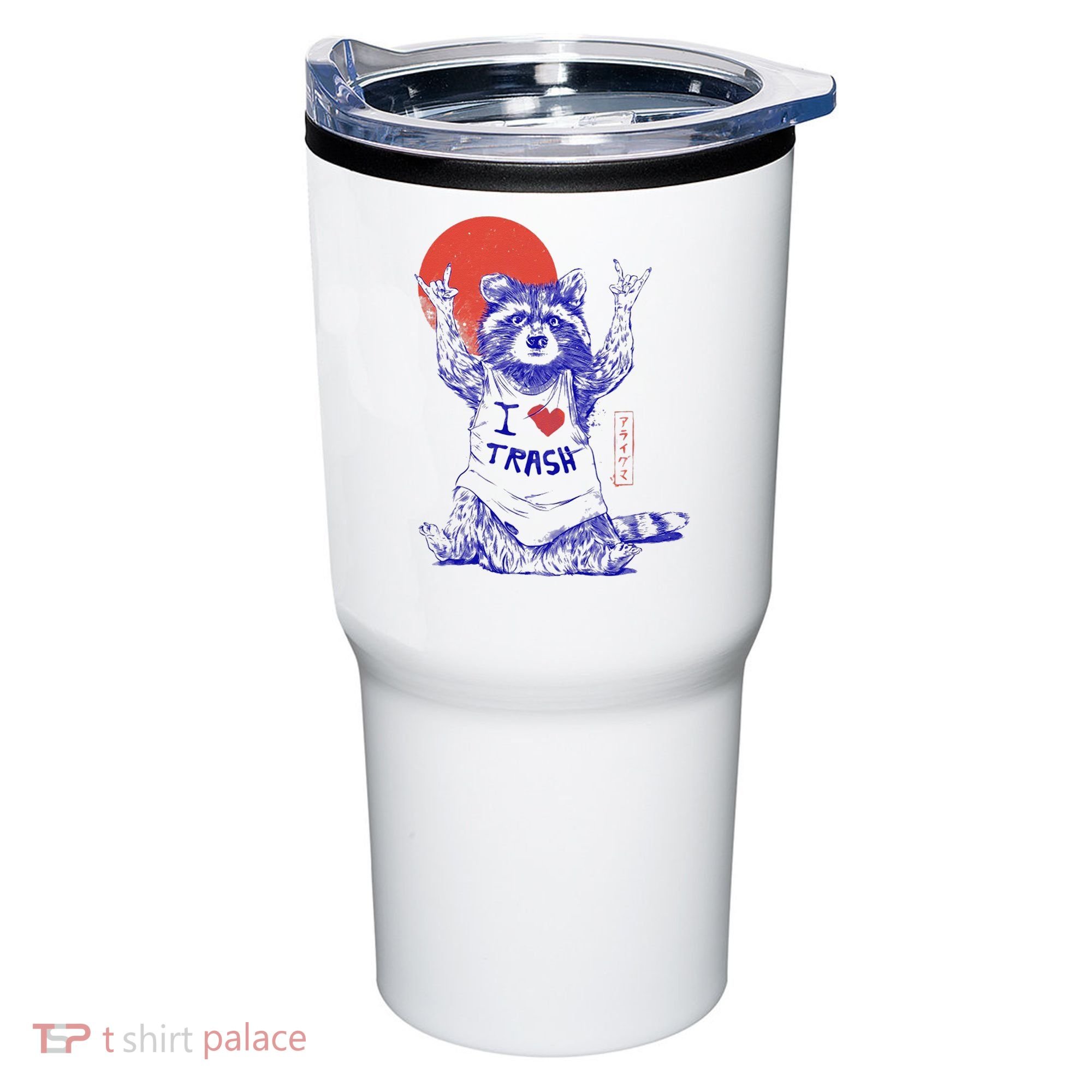 Raccoon I Love Trash Japanese Samurai Garbage Gang Tumbler