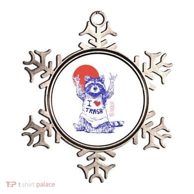 Raccoon I Love Trash Japanese Samurai Garbage Gang Ornament