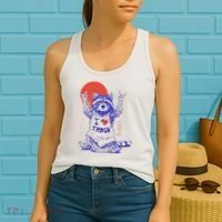 Raccoon I Love Trash Japanese Samurai Garbage Gang Women's Tank Top thumb 2