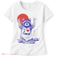 Raccoon I Love Trash Japanese Samurai Garbage Gang Women's T-Shirt thumb 0