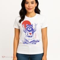 Raccoon I Love Trash Japanese Samurai Garbage Gang Women's T-Shirt thumb 4