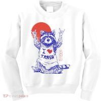 Raccoon I Love Trash Japanese Samurai Garbage Gang Kids Sweatshirt thumb 0