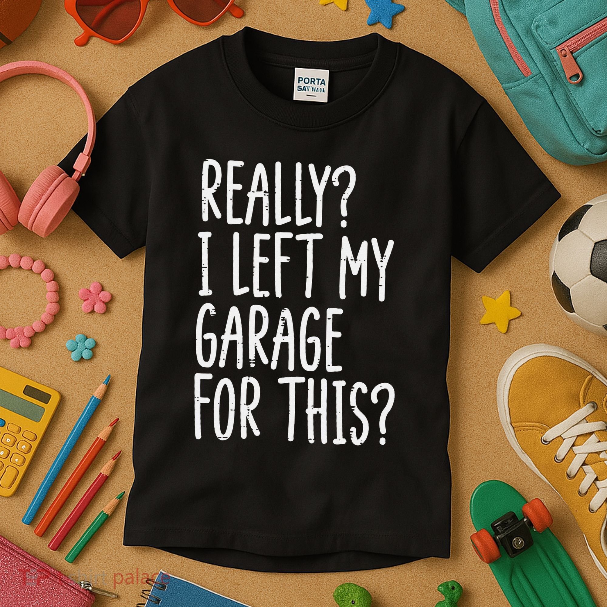 Really I Left My Garage For This Car Auto Mechanic Kids T-Shirt