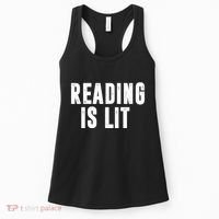 Reading Is Lit Women's Tank Top thumb 0