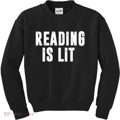 Reading Is Lit Kids Sweatshirt