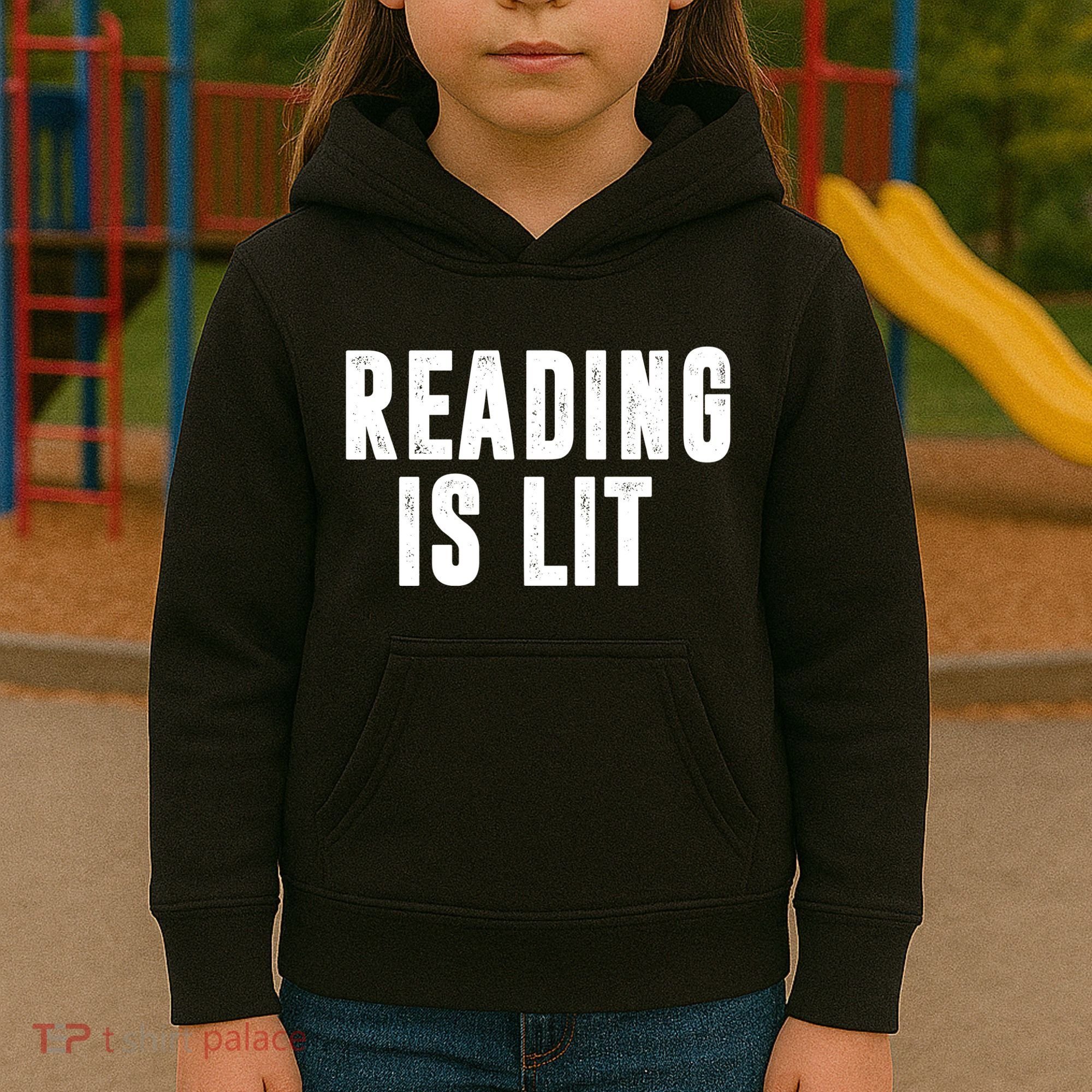 Reading Is Lit Kids Hoodie