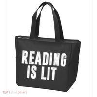 Reading Is Lit Tote Bag thumb 3