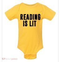 Reading Is Lit Baby Bodysuit thumb 0