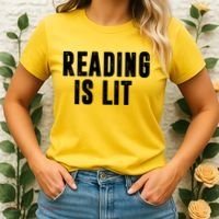 Reading Is Lit Women's T-Shirt thumb 2