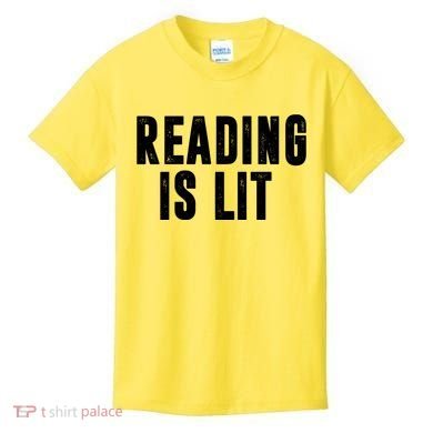 Reading Is Lit Kids T-Shirt
