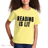 Reading Is Lit Kids T-Shirt thumb 2
