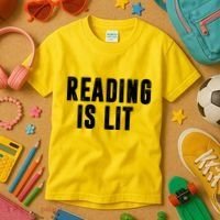 Reading Is Lit Kids T-Shirt thumb 3