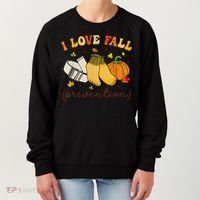 Retro I Love Fall Prevention Fall Physical Therapy Groovy Women's Sweatshirt thumb 0