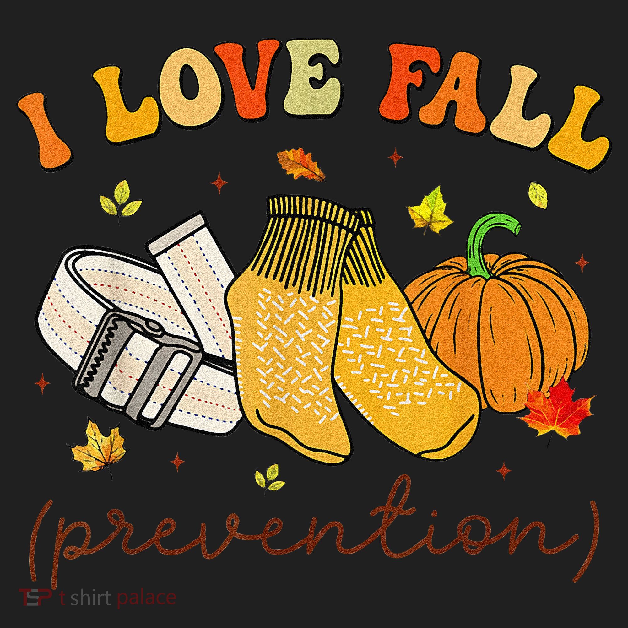 Retro I Love Fall Prevention Fall Physical Therapy Groovy Women's Sweatshirt