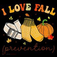 Retro I Love Fall Prevention Fall Physical Therapy Groovy Backpack thumb 2
