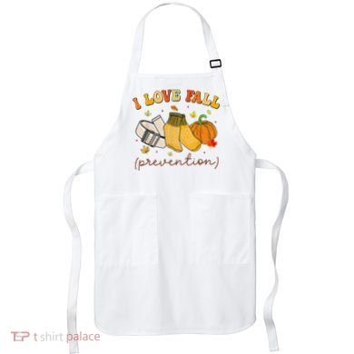 Retro I Love Fall Prevention Fall Physical Therapy Groovy Apron