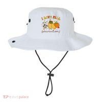 Retro I Love Fall Prevention Fall Physical Therapy Groovy Bucket Hat thumb 0