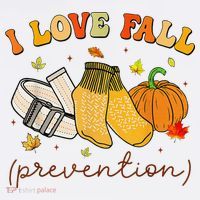 Retro I Love Fall Prevention Fall Physical Therapy Groovy Bucket Hat thumb 4