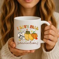 Retro I Love Fall Prevention Fall Physical Therapy Groovy Coffee Mug thumb 3