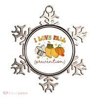 Retro I Love Fall Prevention Fall Physical Therapy Groovy Ornament thumb 0