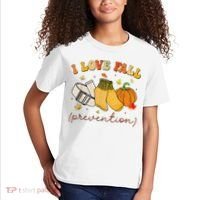 Retro I Love Fall Prevention Fall Physical Therapy Groovy Kids T-Shirt thumb 2