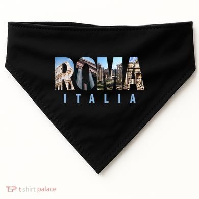 Rome Italy Landmarks USA-Made Doggie Bandana