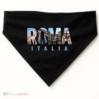 Rome Italy Landmarks USA-Made Doggie Bandana thumb 0
