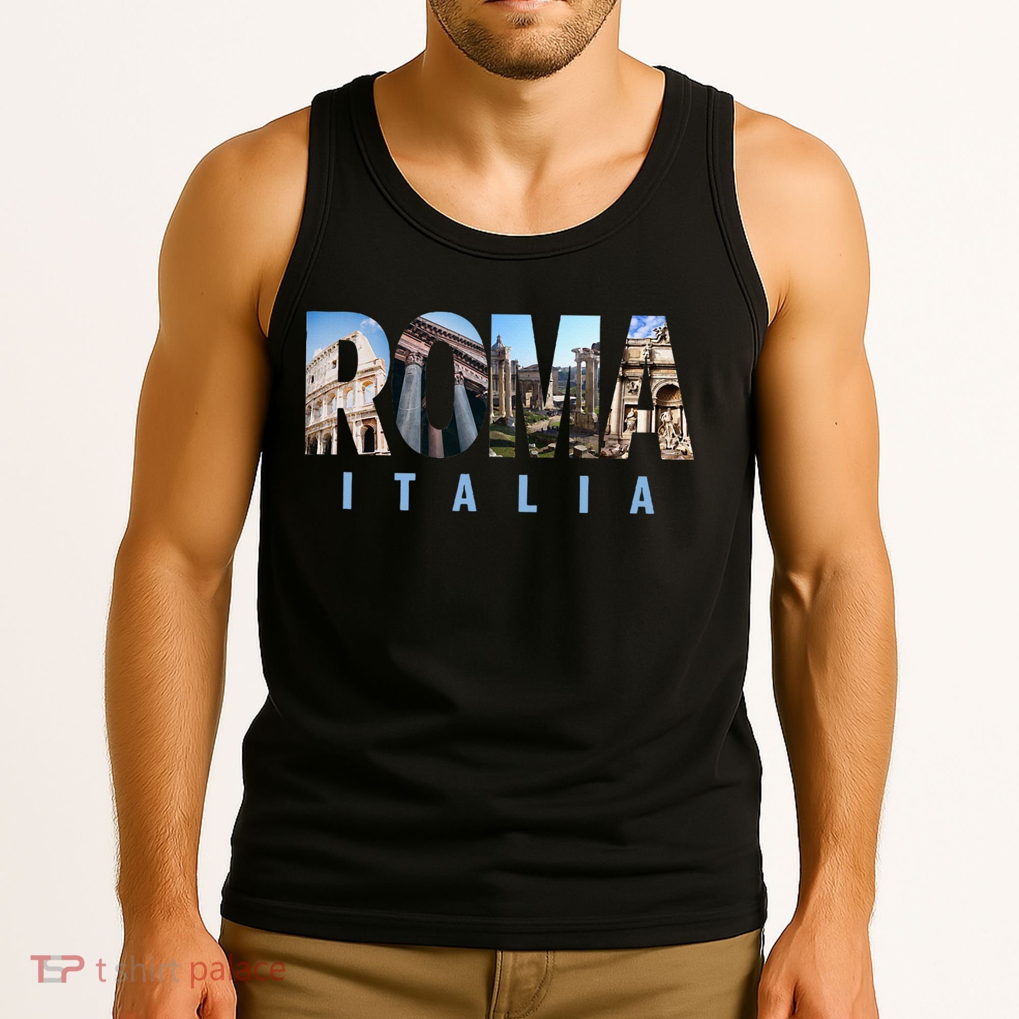Rome Italy Landmarks Tank Top