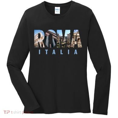 Rome Italy Landmarks Women's Long Sleeve Shirt