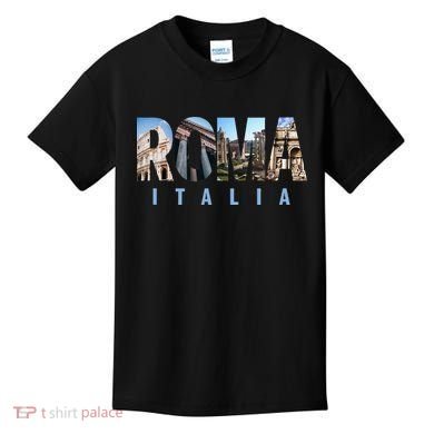 Rome Italy Landmarks Kids T-Shirt